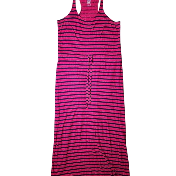 Pink and Purple Striped Maxi Dress - Picture 1 of 6